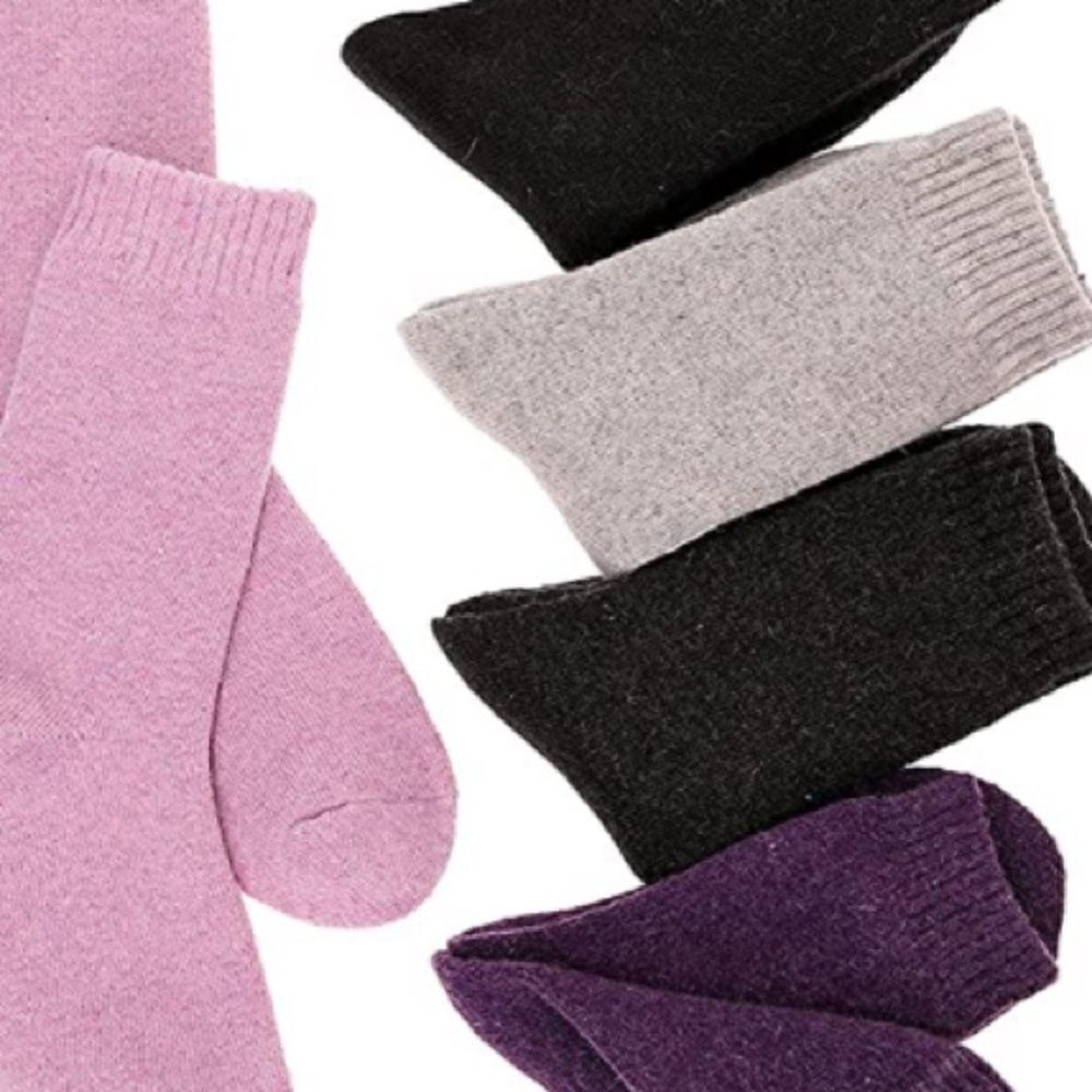 Multi color Merino Wool Blend Socks - Picture 5 of 6